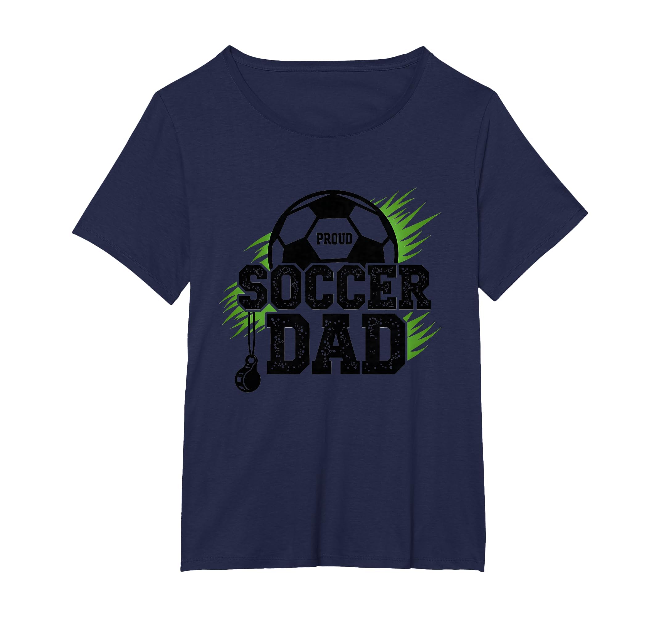 Proud Soccer Dad Whistle Sports Fan T-Shirt - Custom Art Print Unisex