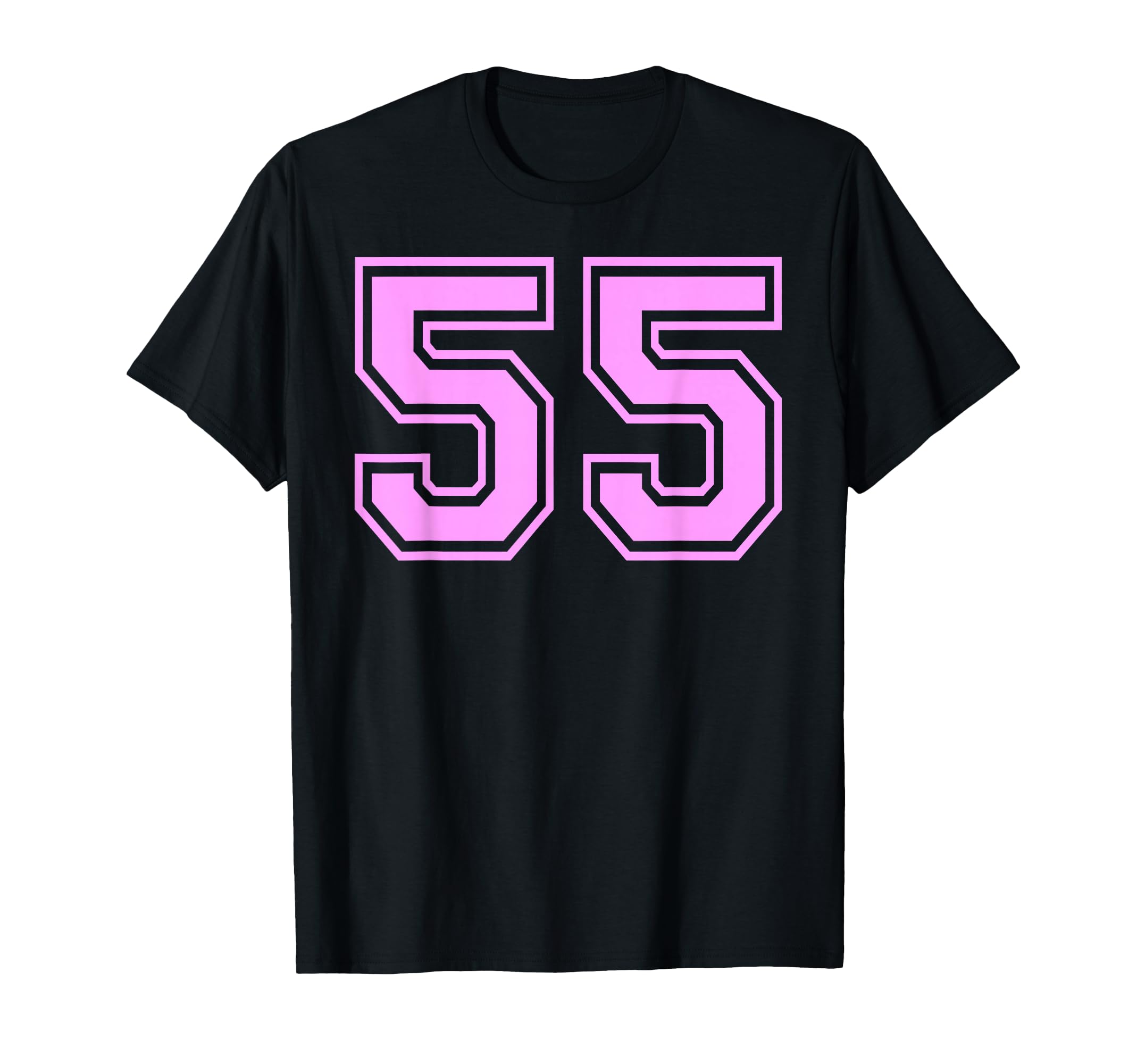 55 Number Fifty Five Sports Varsity T-Shirt - Unique Graphic Men Women
