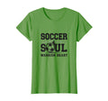 Soccer Soul Warrior Heart Athletic T-Shirt - Casual Everyday Wear Unisex