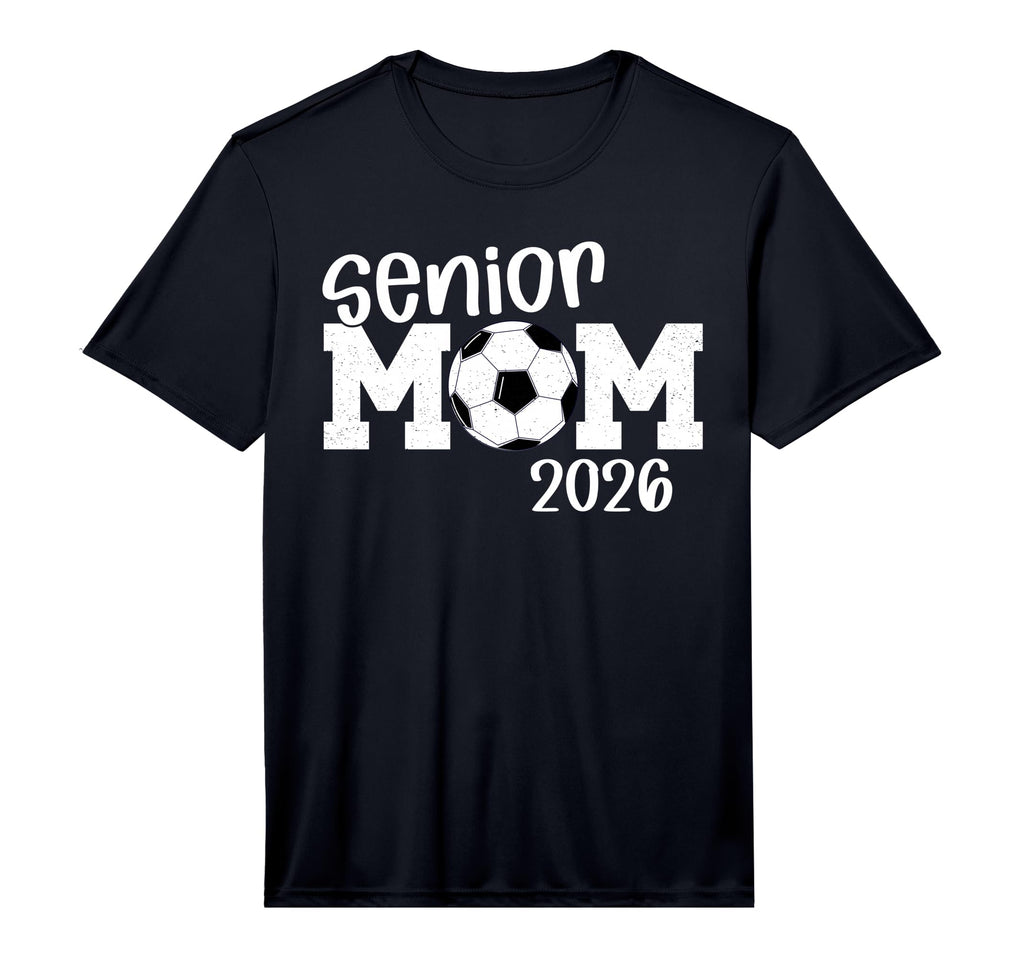 Mens Soccer Senior Mom 2026 Soccer T-Shirt - Graphic Print for Adults