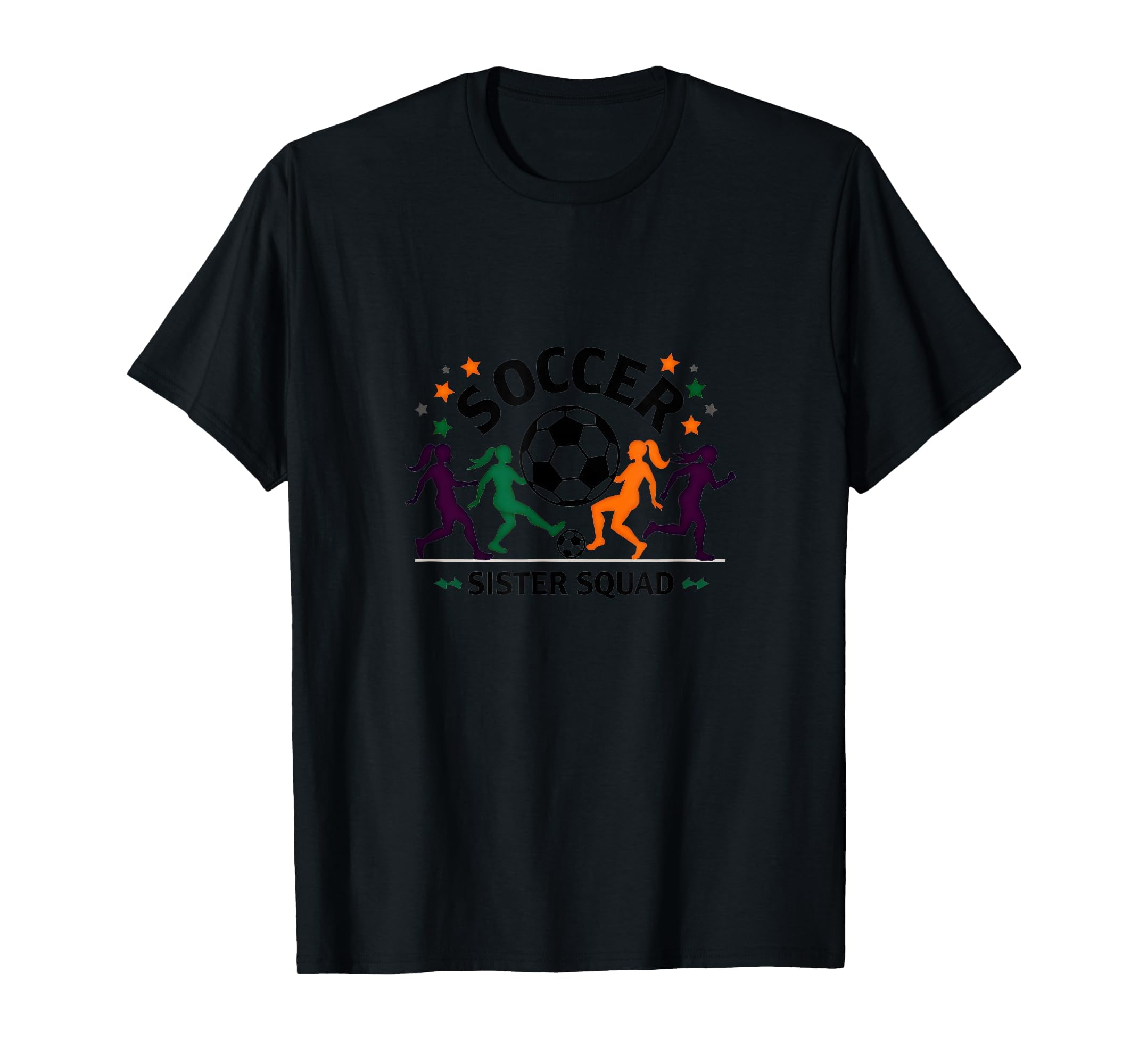 Soccer Sister Squad Team Spirit Sporty T-Shirt - Novelty Apparel Men Women