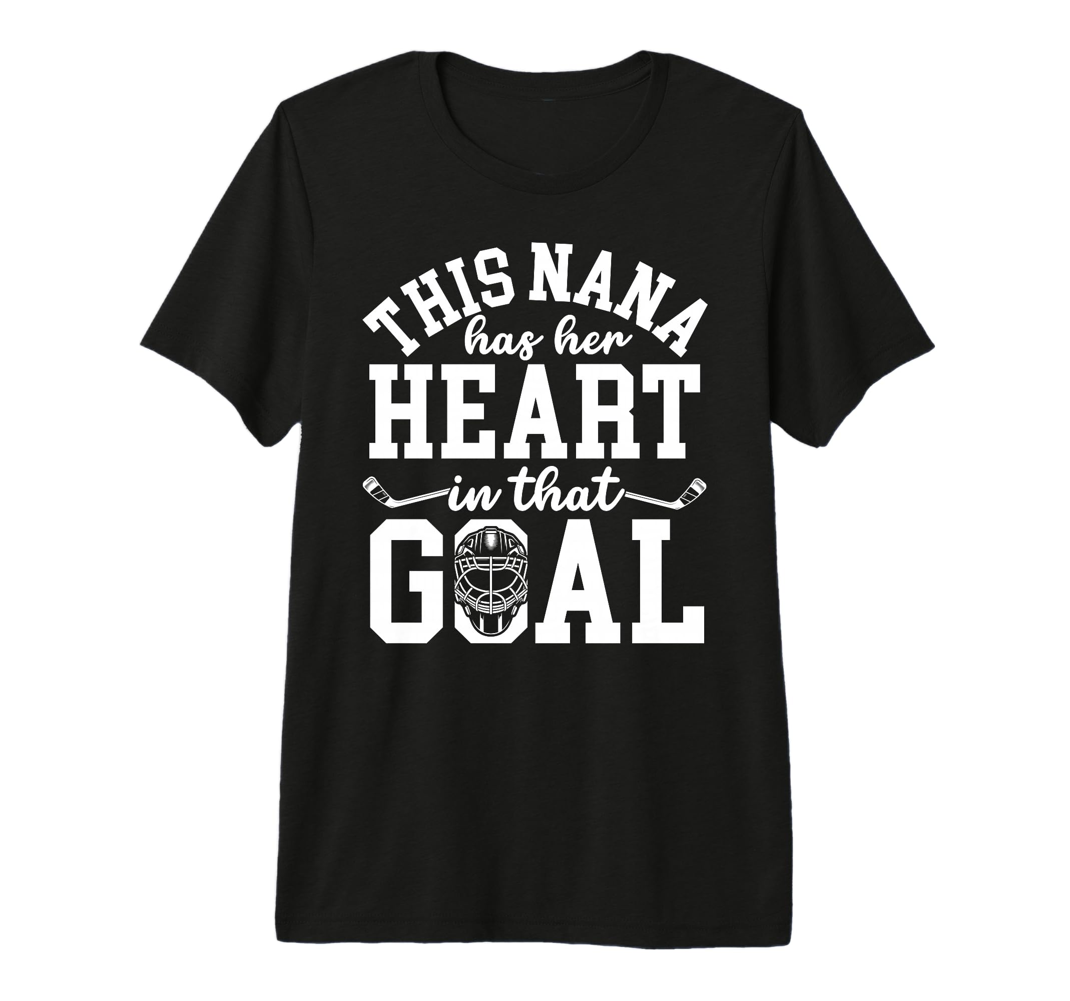 Proud Hockey Goalie Nana Hockey T-Shirt - Minimalist Print Unisex