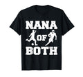 Nana Both Funny Soccer Football Nana T-Shirt - Custom Art Print for Adults