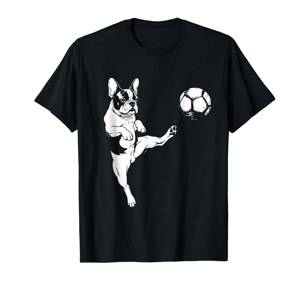 French Bulldog Soccer Player T-Shirt - Casual Everyday Wear Men Women