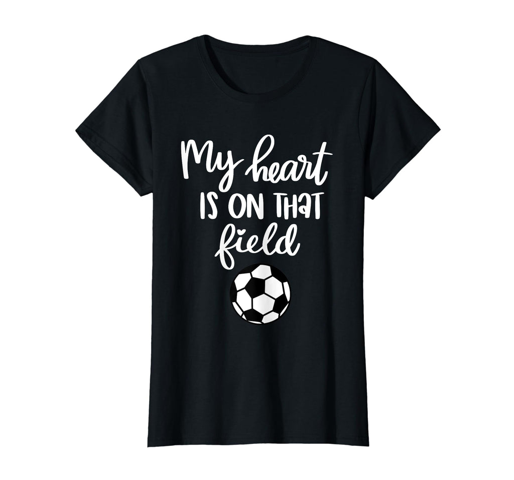 Soccer My Heart Is That Field T-Shirt - Unique Graphic Unisex