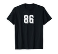 Number 86 80S 90S Soccer Team Jersey T-Shirt - Custom Art Print for Adults