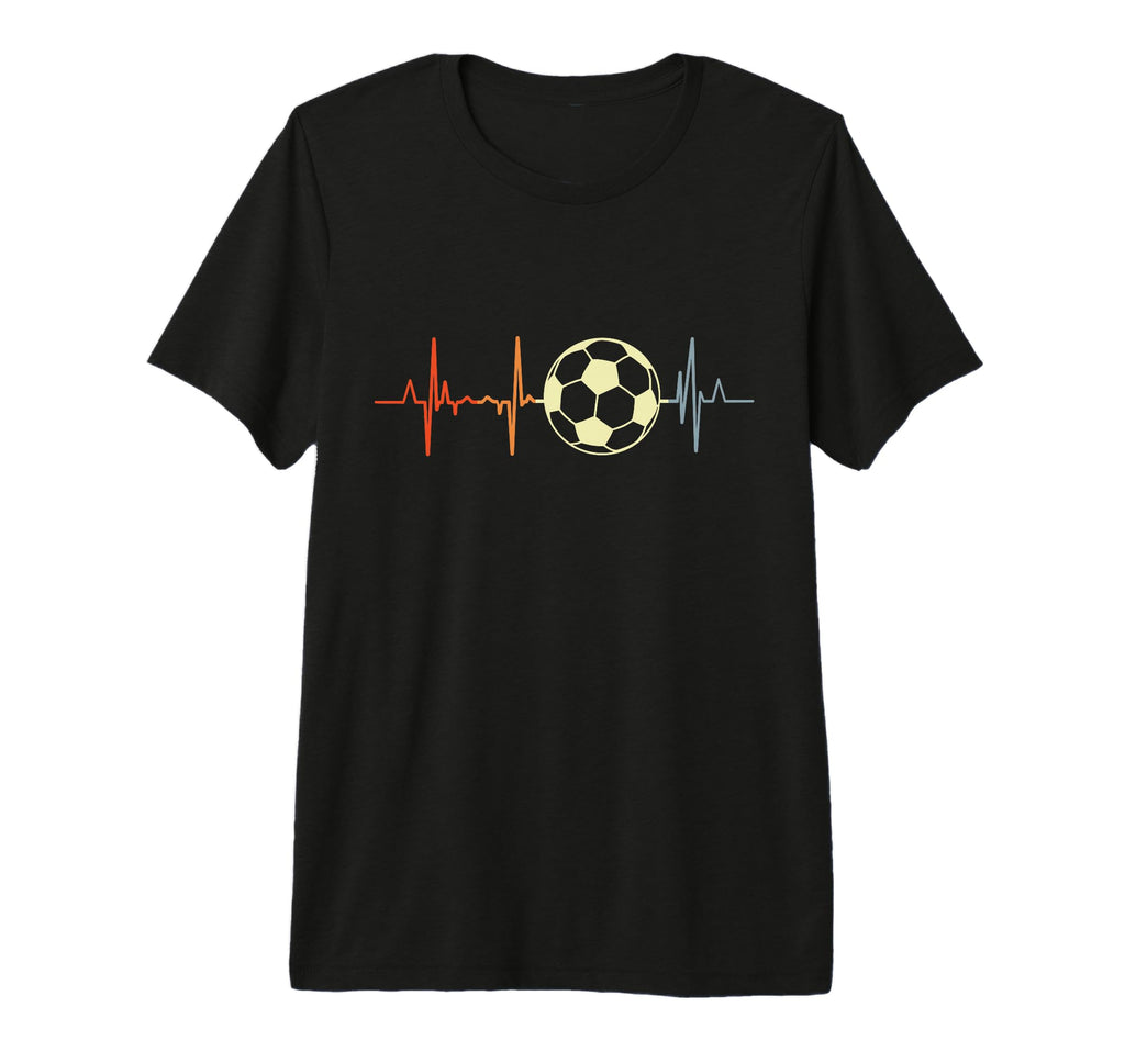 I Love Soccer Heartbeat Football T-Shirt - Fun Novelty Design Unisex