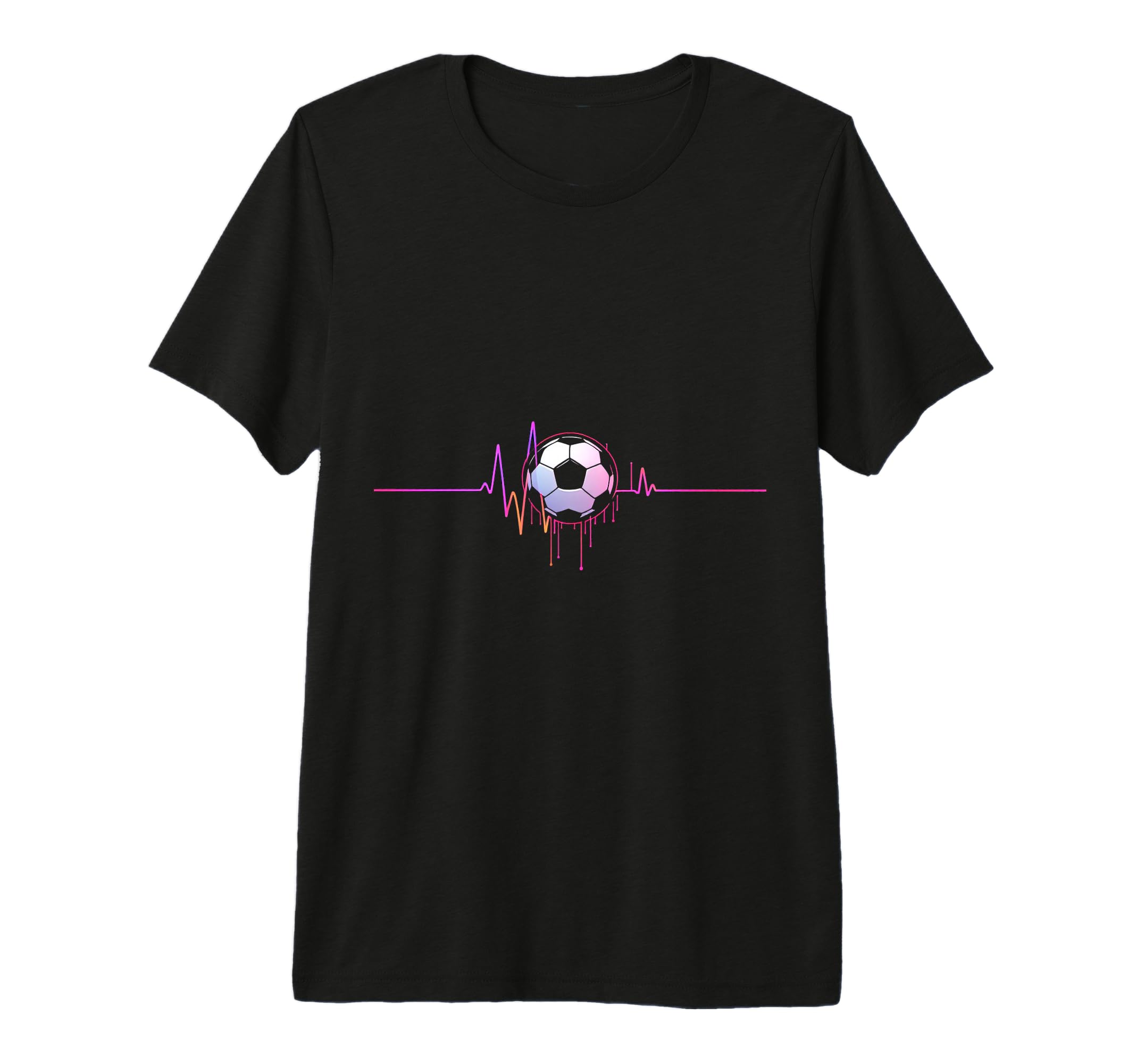 Soccer Heartbeat Minimalist Tri Blend T-Shirt - Streetwear Style Men Women