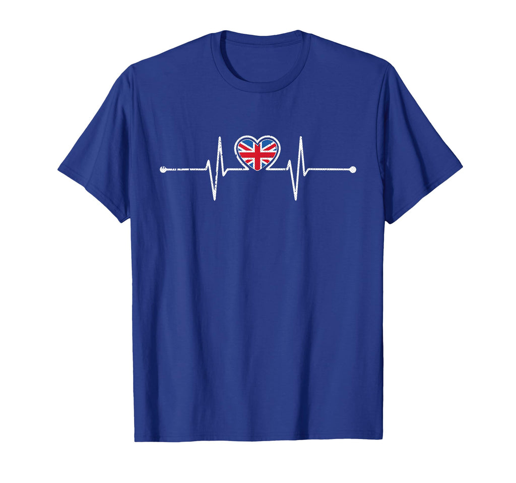 England Soccer Heartbeat English T-Shirt - Fun Novelty Design Unisex