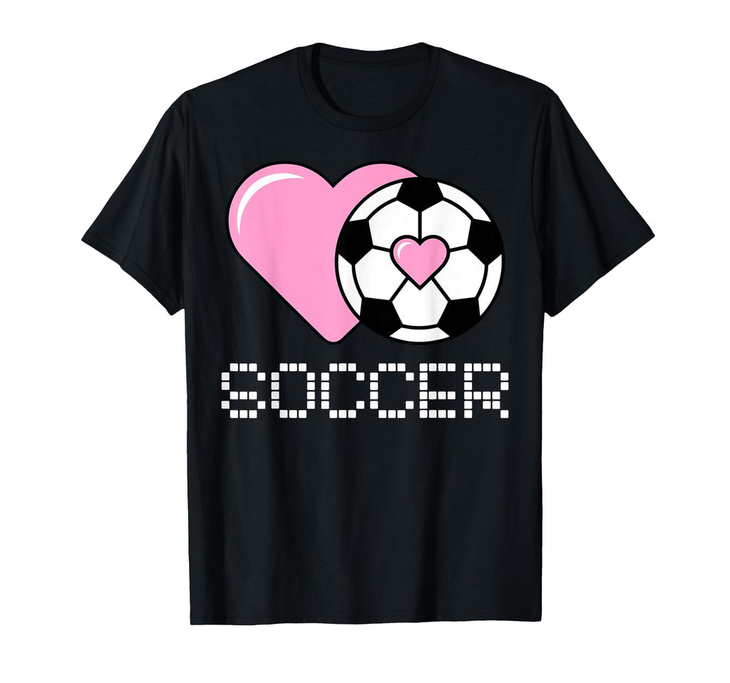 I Love Soccer Goalie Player Fan Game Day T-Shirt - Minimalist Print Unisex