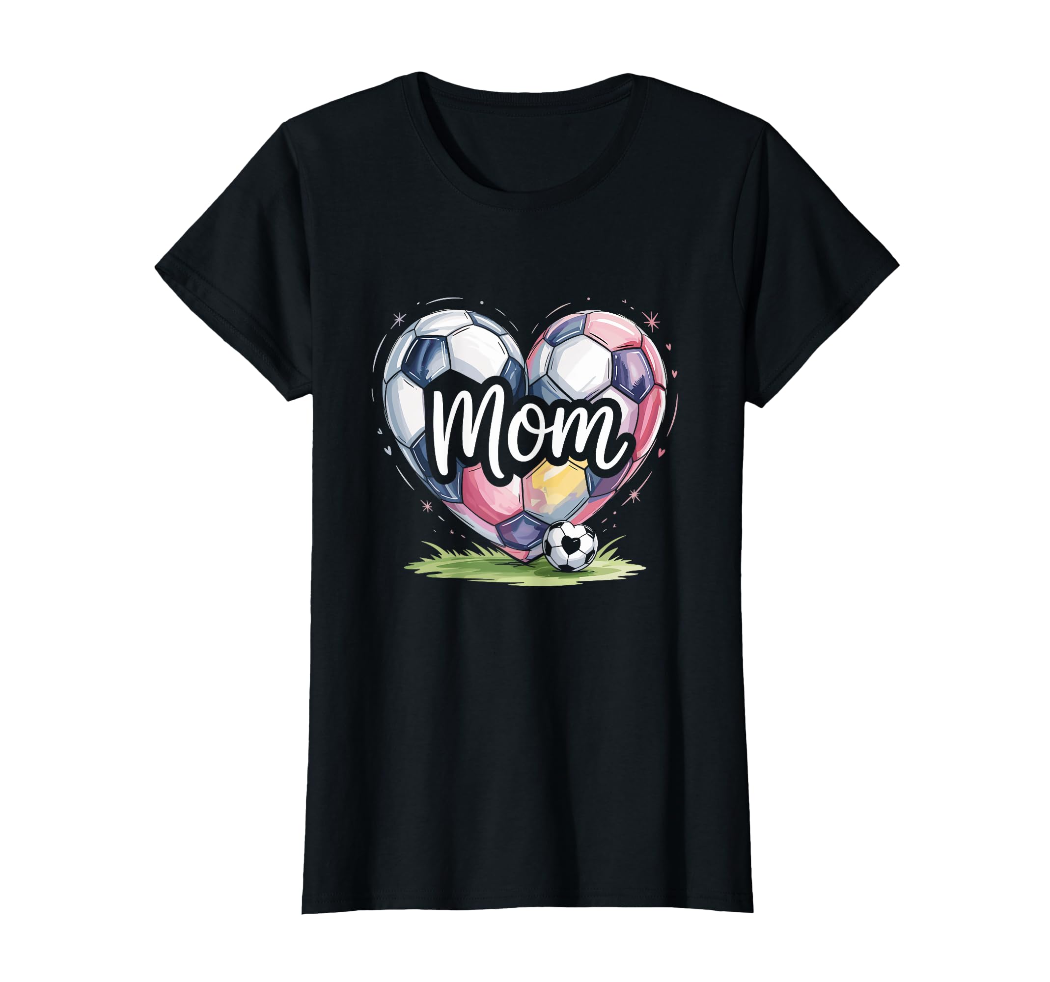 Game Day Team Sports Heart Mothers Day T-Shirt - Graphic Print Men Women