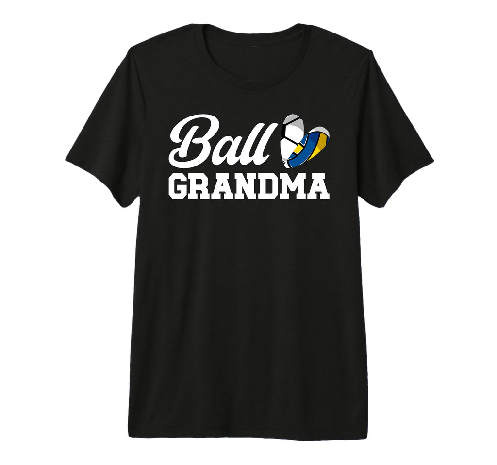 Ball Grandma Heart Volleyball Soccer T-Shirt - Streetwear Style Men Women