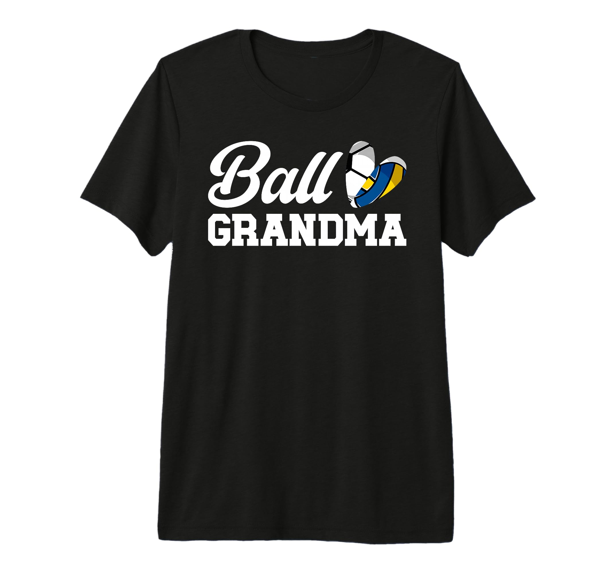 Ball Grandma Heart Volleyball Soccer T-Shirt - Streetwear Style Men Women