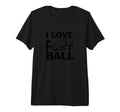 I Love Football Football Fan Soccer T-Shirt - Minimalist Print Men Women