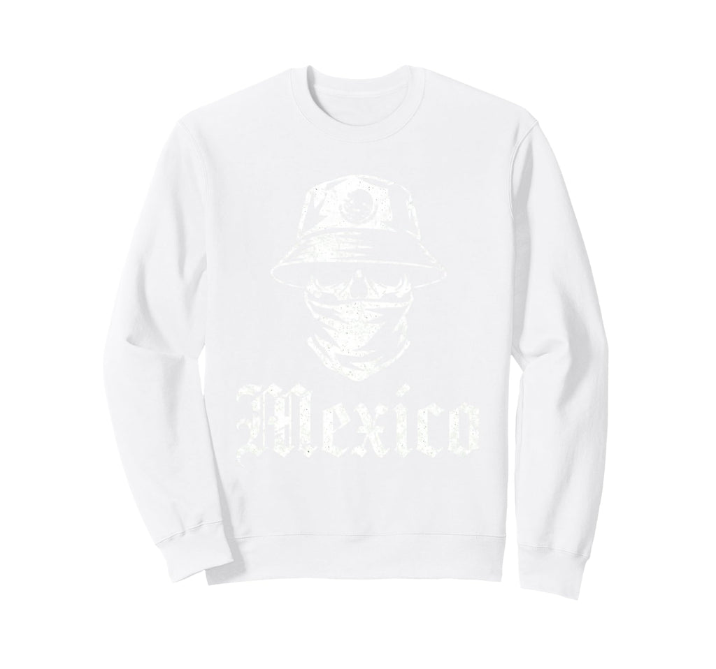 Mexico Flag Mexican Hispanic Sweatshirt - Casual Everyday Wear for Adults