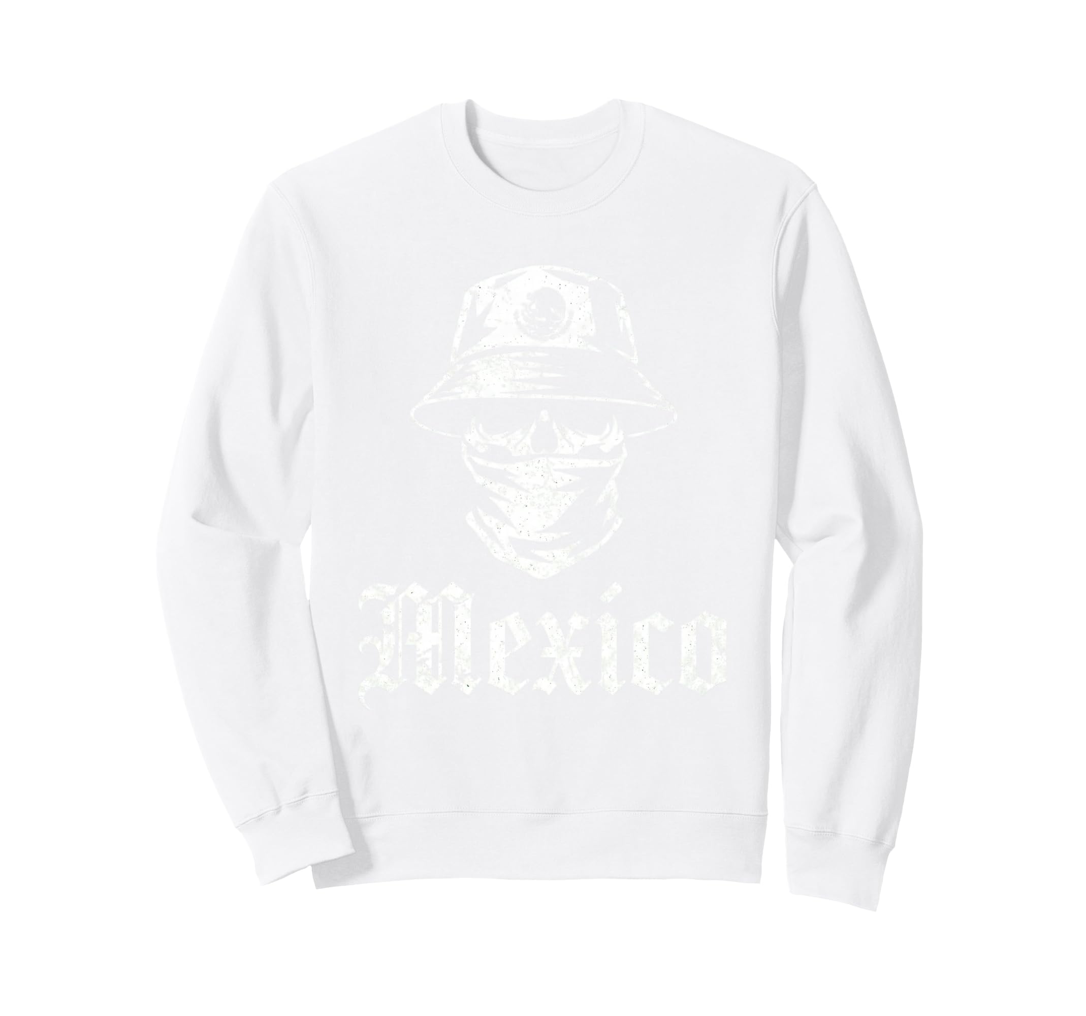 Mexico Flag Mexican Hispanic Sweatshirt - Casual Everyday Wear for Adults
