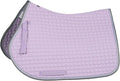 HORZE Adepto Padded All Purpose Quilted Equestrian Saddle Pad for Horses with Two-Tone Trim
