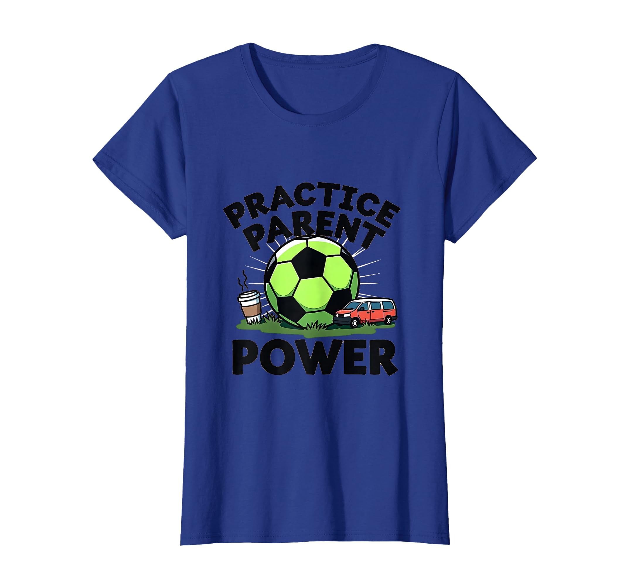 Practice Parent Power Soccer Mom T-Shirt - Custom Art Print for Adults