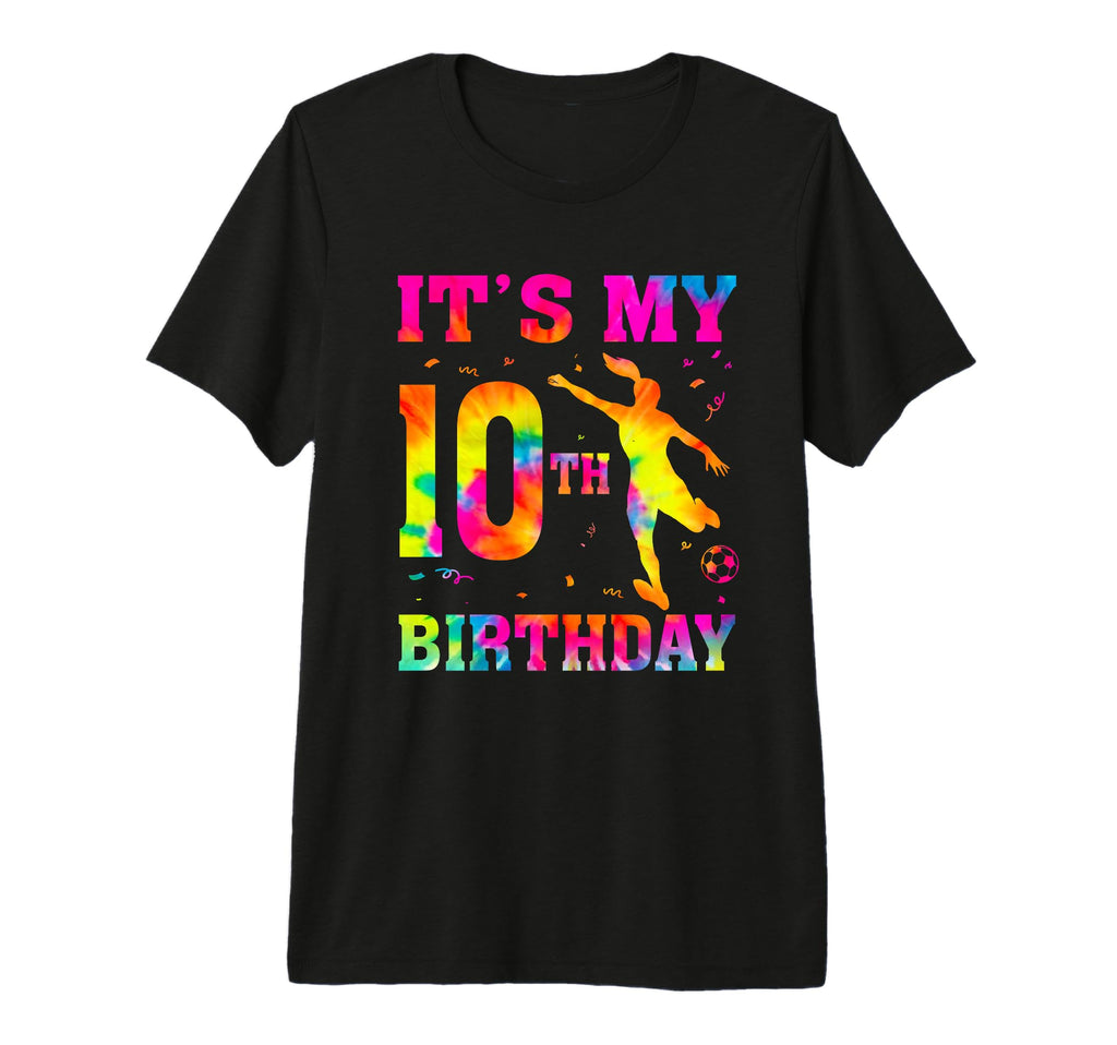 Its My 10Th Birthday Soccer 10 Year T-Shirt - Minimalist Print Men Women