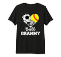 Ball Grammy Funny Soccer Softball T-Shirt - Casual Everyday Wear Unisex