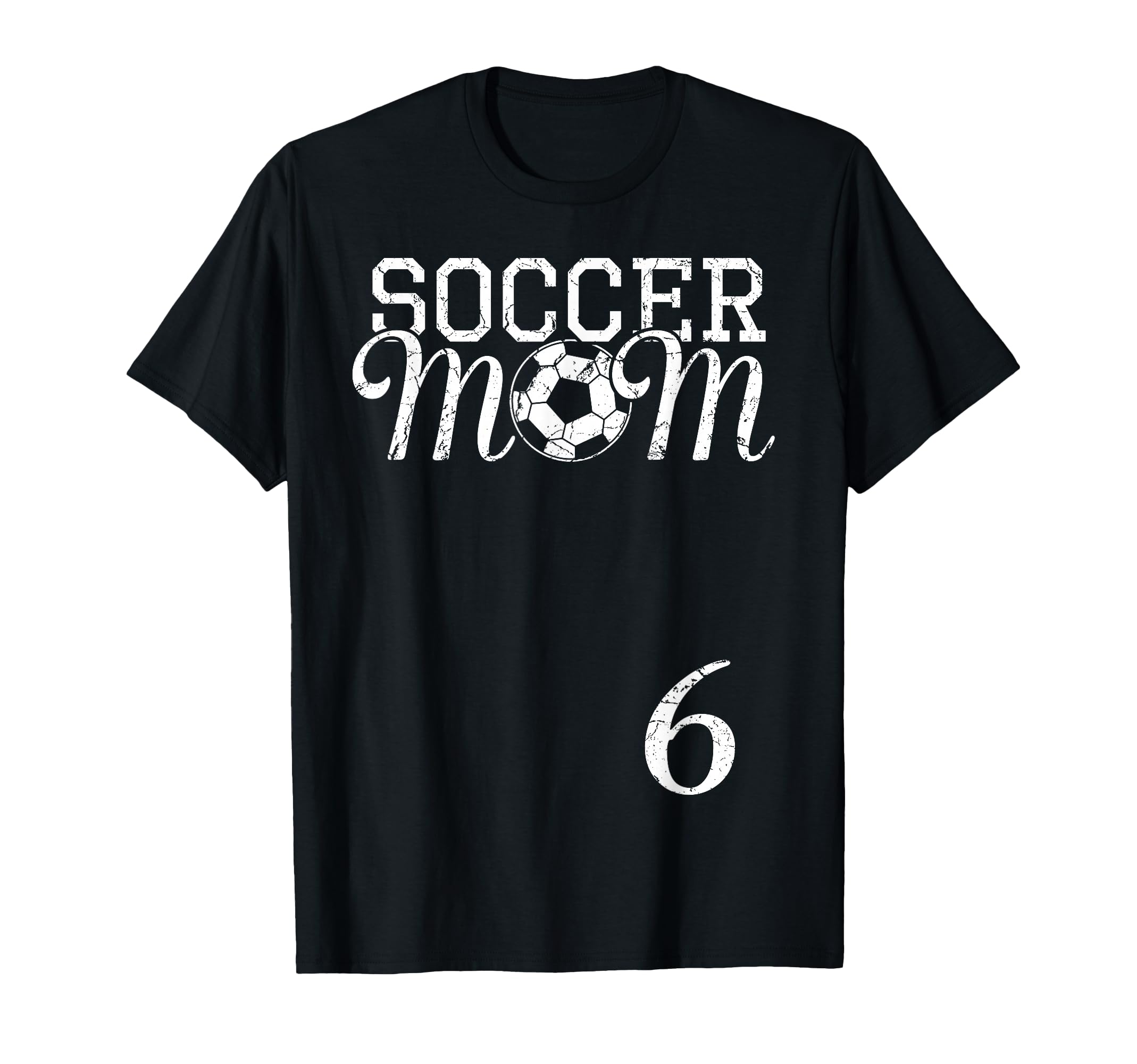 Soccer Mom Jersey Number 6 Favorite T-Shirt - Graphic Print Men Women