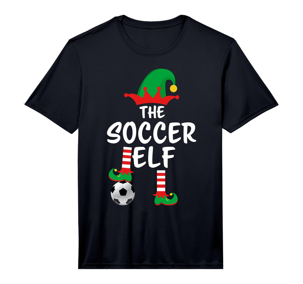 Soccer Elf Matching Family Performance T-Shirt - Unique Graphic Unisex