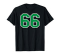 Green Sport Team Number 66 T-Shirt - Streetwear Style Unisex