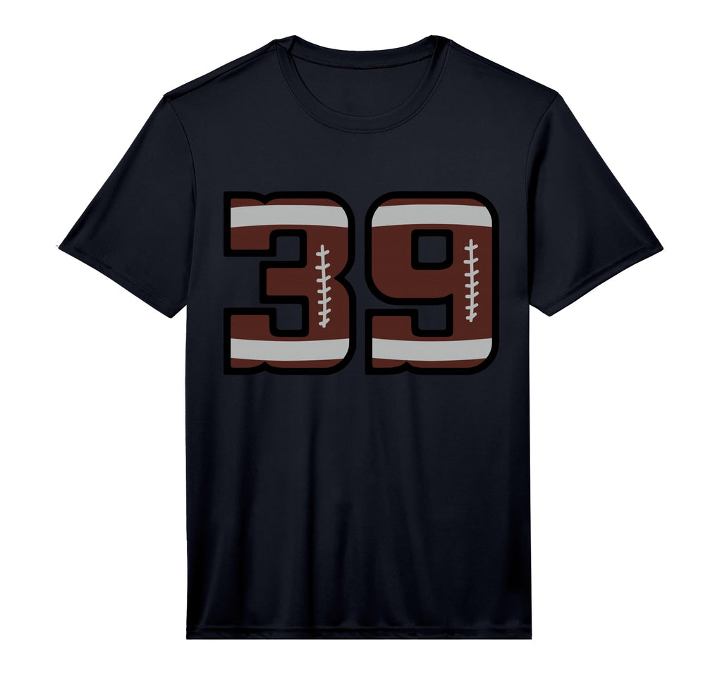 Soccer Number 39 Performance T-Shirt - Minimalist Print Men Women