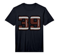 Soccer Number 39 Performance T-Shirt - Minimalist Print Men Women