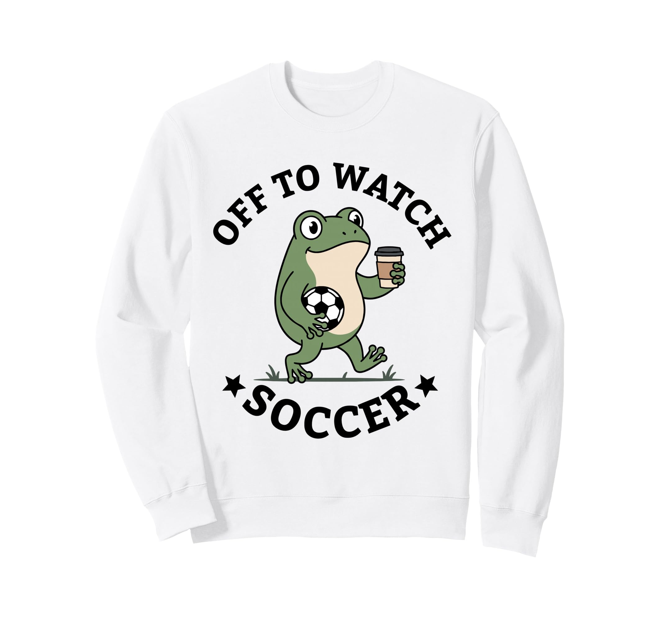 Off To Watch Soccer Mom Funny Frog Sweatshirt - Custom Art Print Men Women