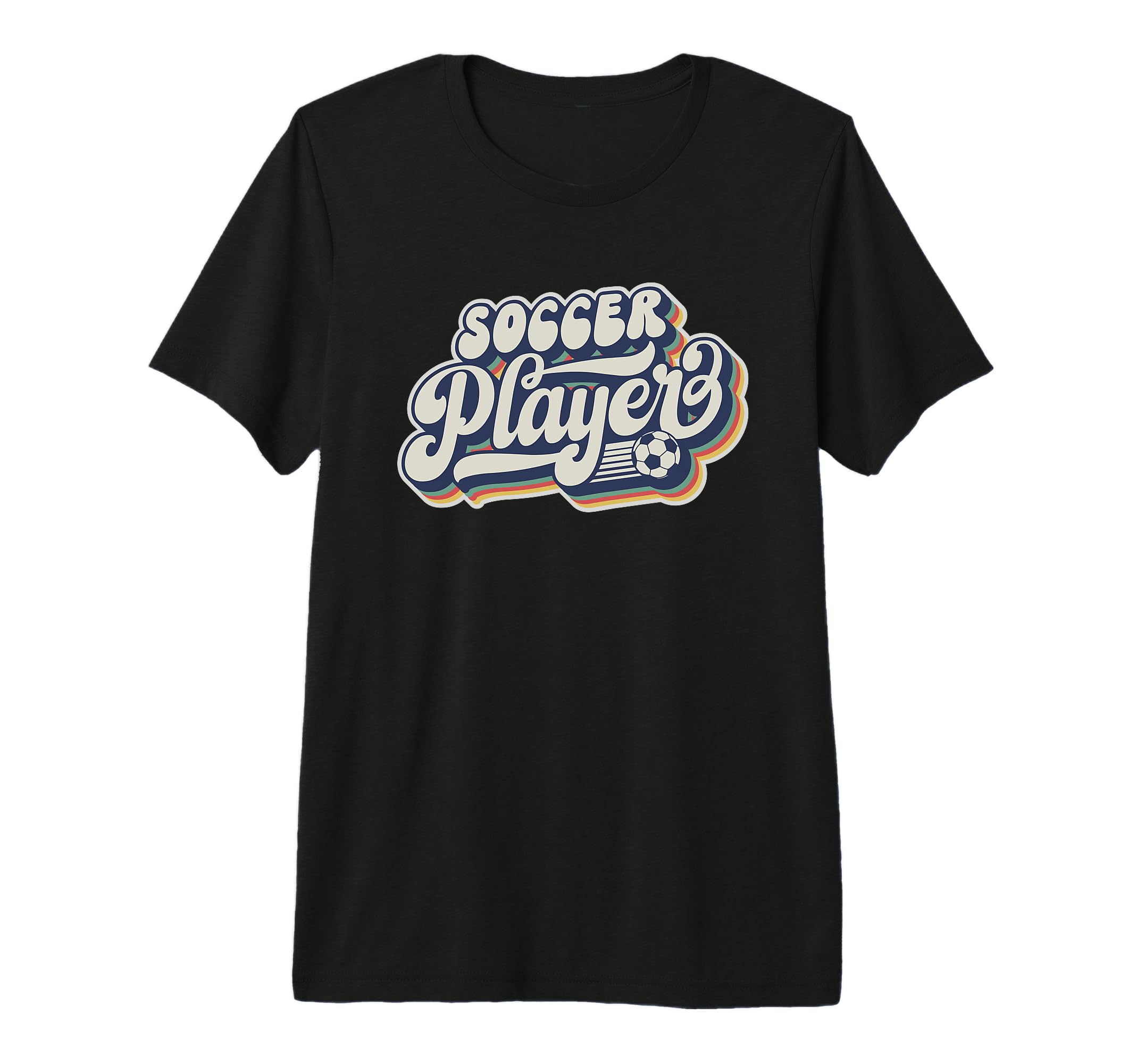 Soccer Player Groovy Sports Tri T-Shirt - Aesthetic Graphic for Adults