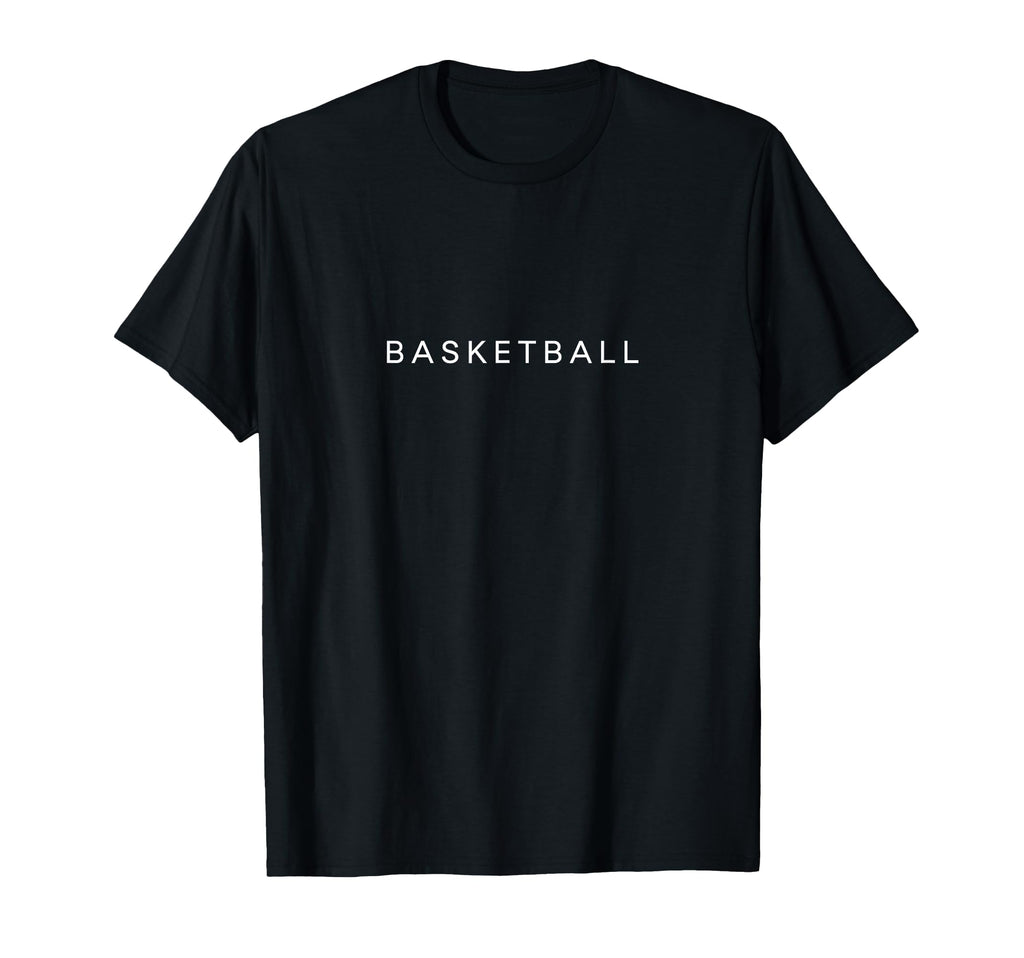 Basketball Funny Minimalist Text Team T-Shirt - Fun Novelty Design Unisex
