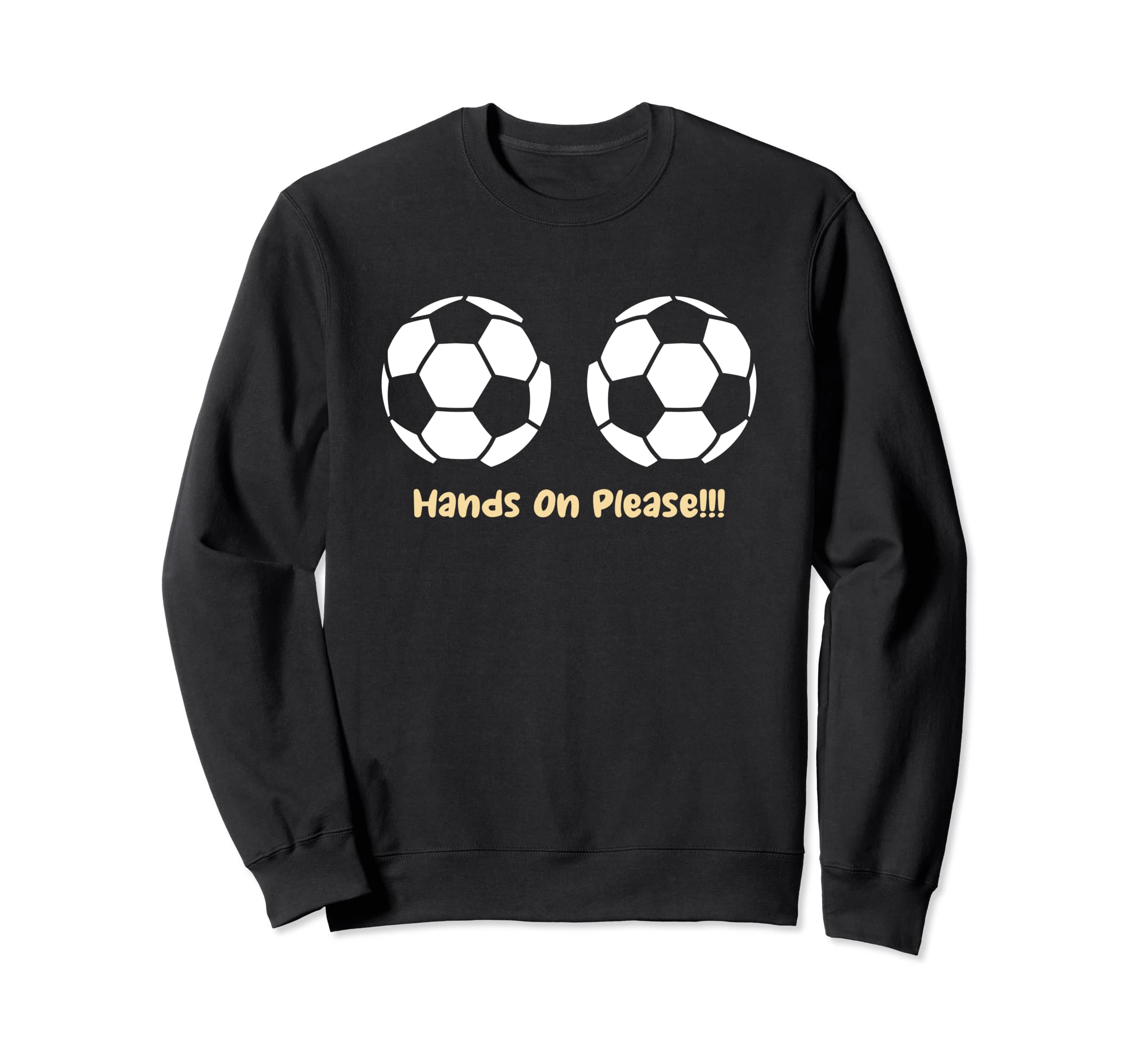 Funny Football Soccer Ball Sweatshirt - Fun Novelty Design for Adults