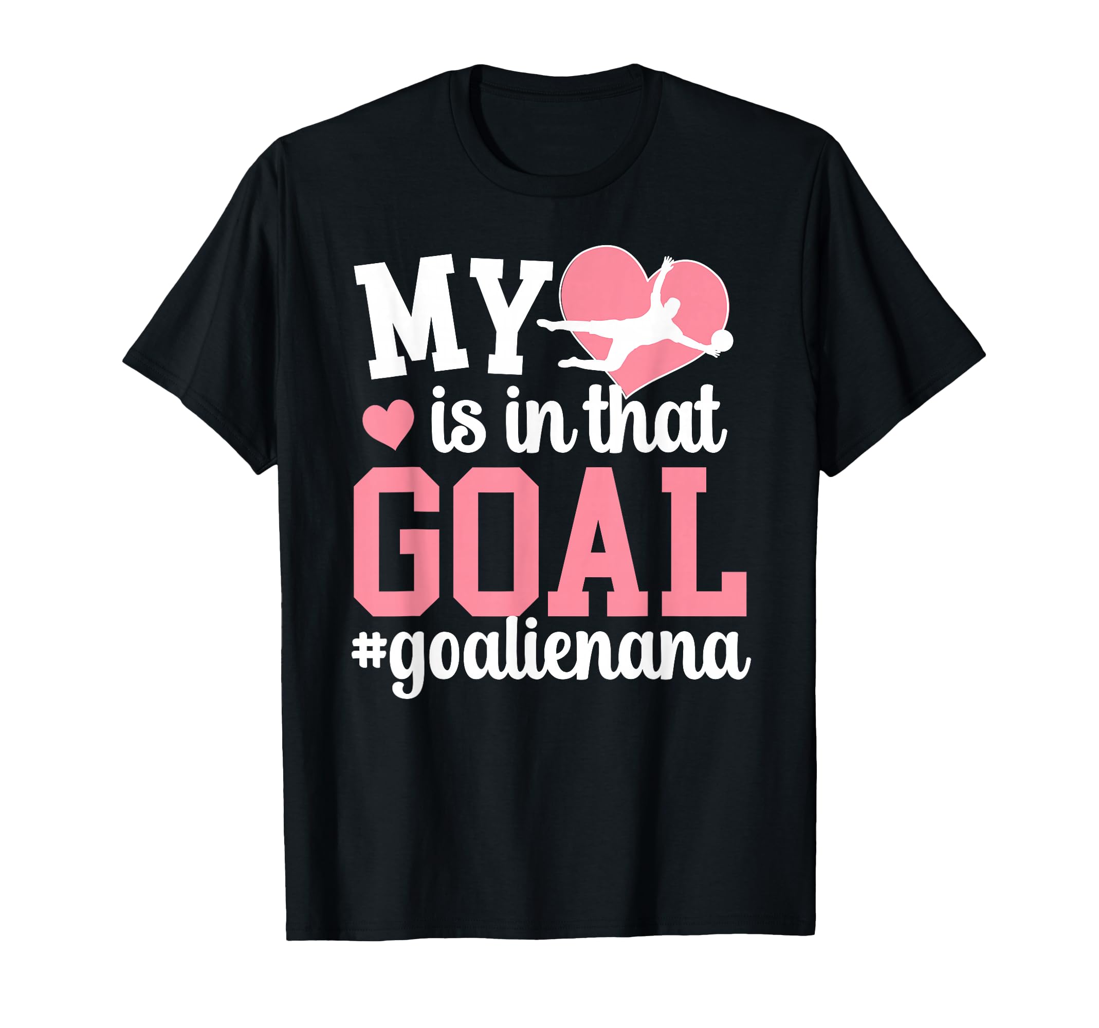 Proud Soccer Goalie Nana Soccer T-Shirt - Minimalist Print for Adults