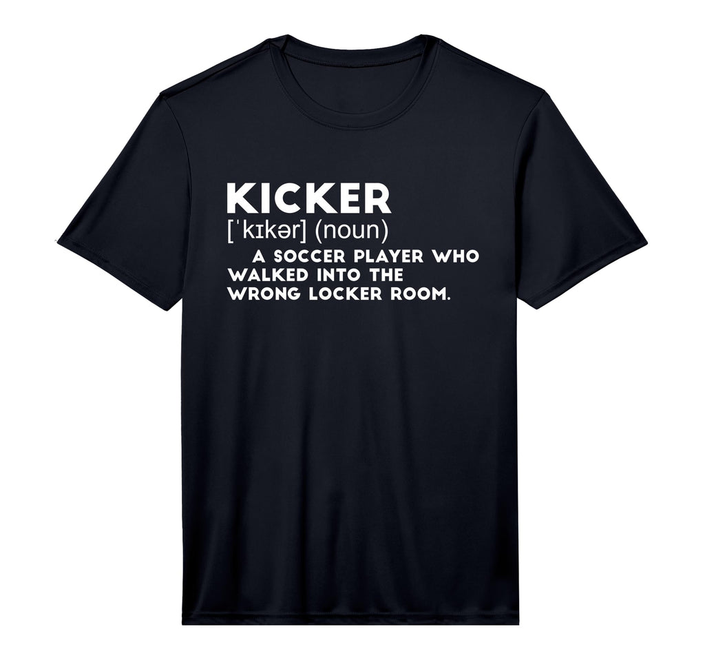 Mens Kicker Soccer Player Who Walked T-Shirt - Trendy Graphic Men Women