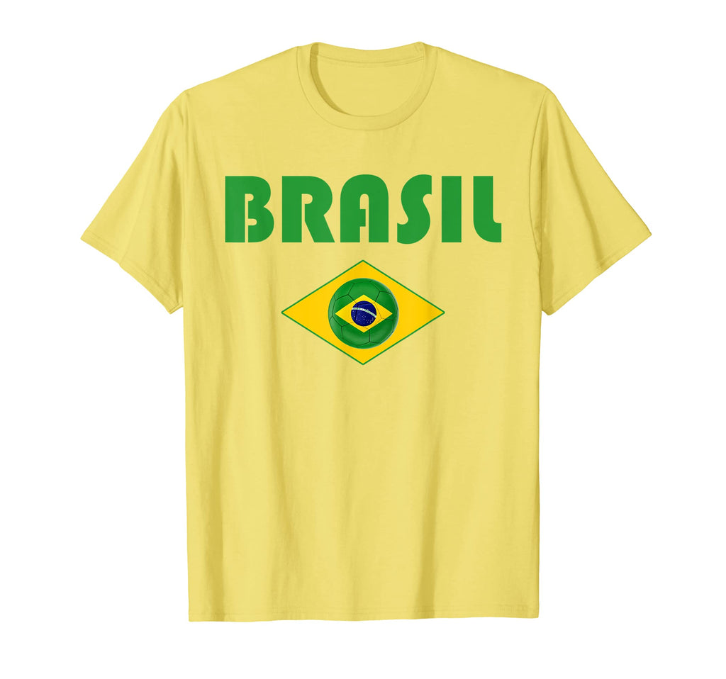 Brasil Fan Brazil Soccer Brazilian Flag T-Shirt - Graphic Print Unisex
