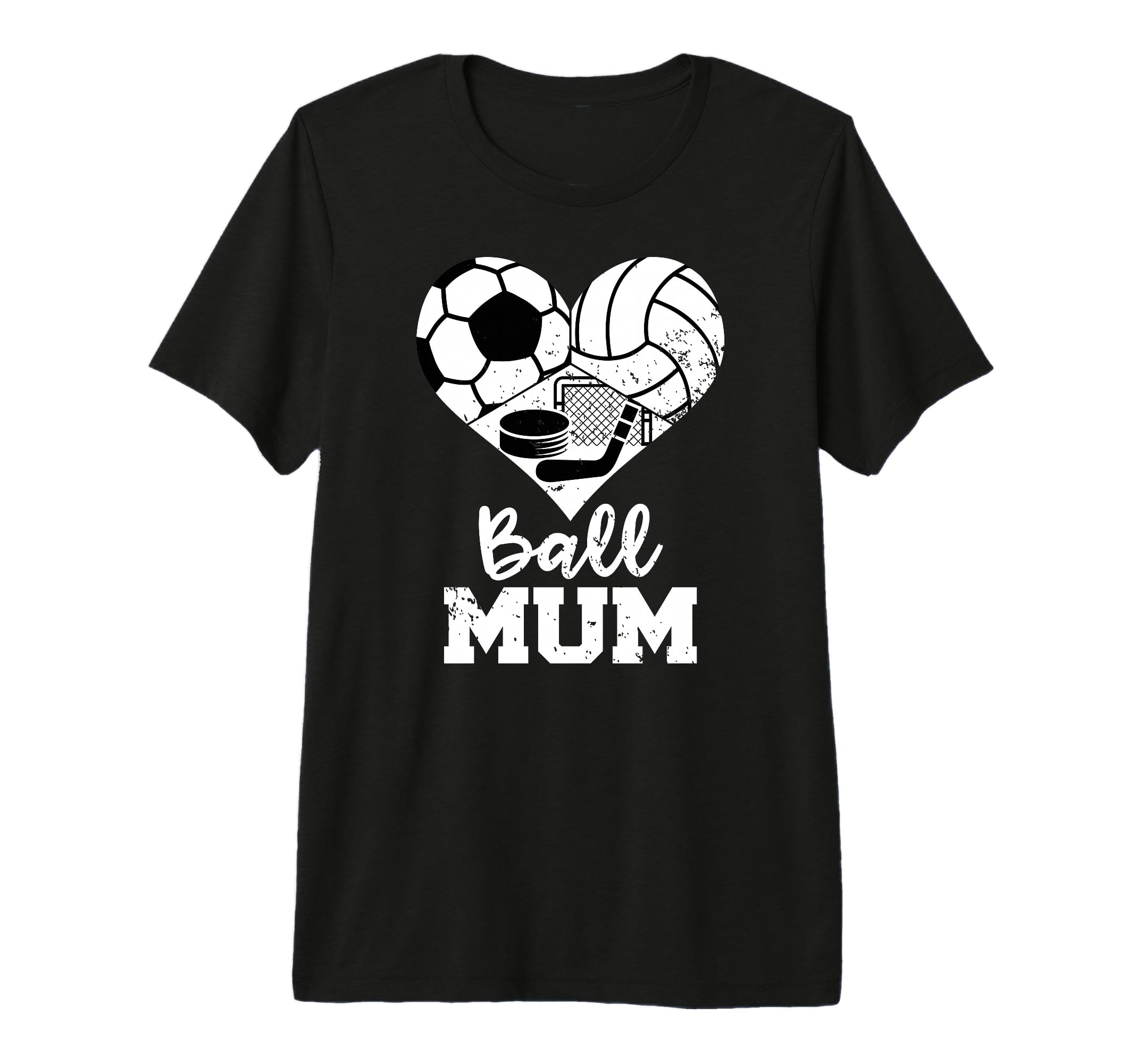 Ball Mum Funny Soccer Volleyball Hockey T-Shirt - Trendy Graphic Unisex