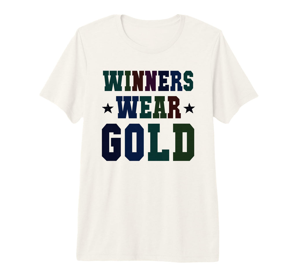 Bruh Winners Wear Gold Competition War T-Shirt - Fun Novelty Design Unisex