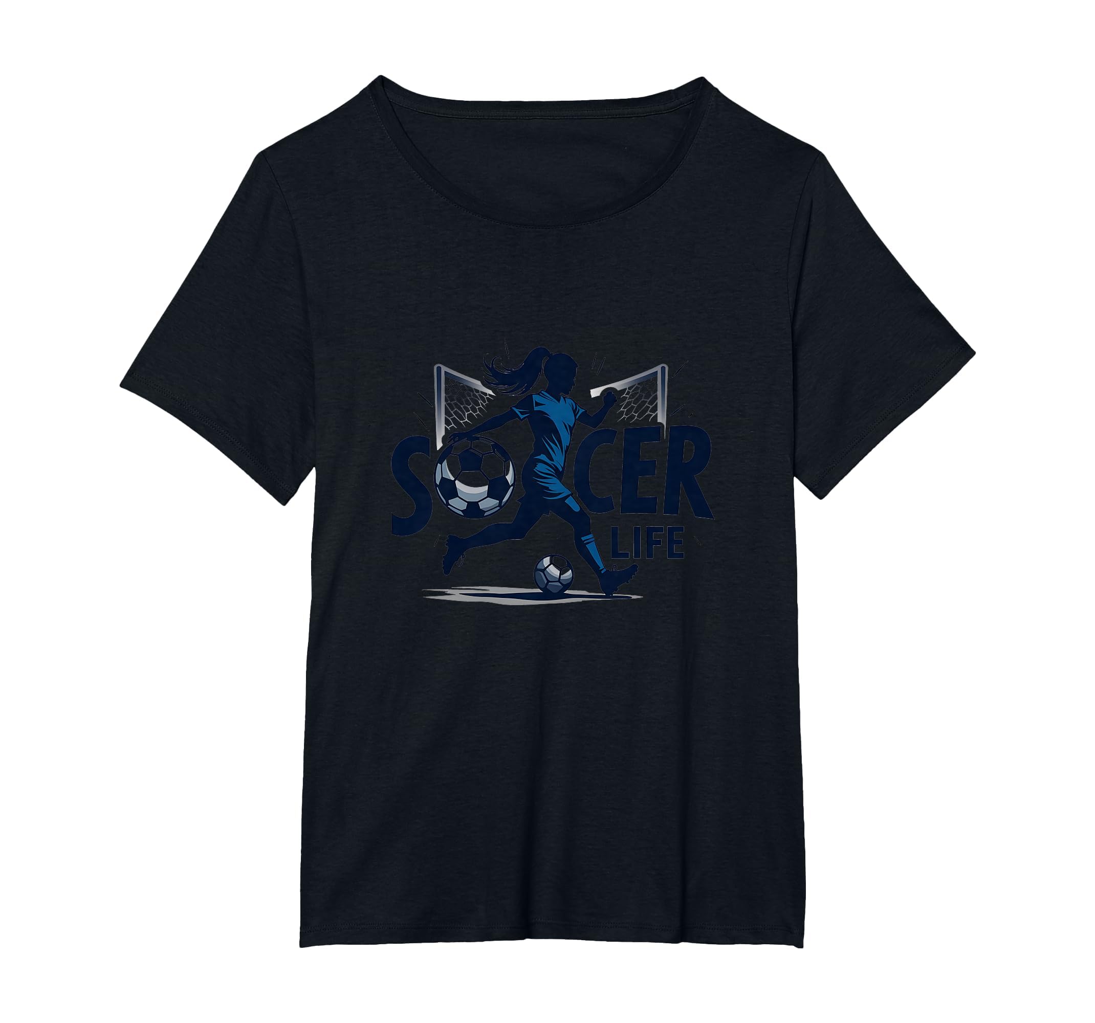 Soccer Is Life Womens Passion T-Shirt - Fun Novelty Design Unisex