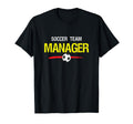 Soccer Ball Team Manager Shirts T-Shirt - Casual Everyday Wear for Adults