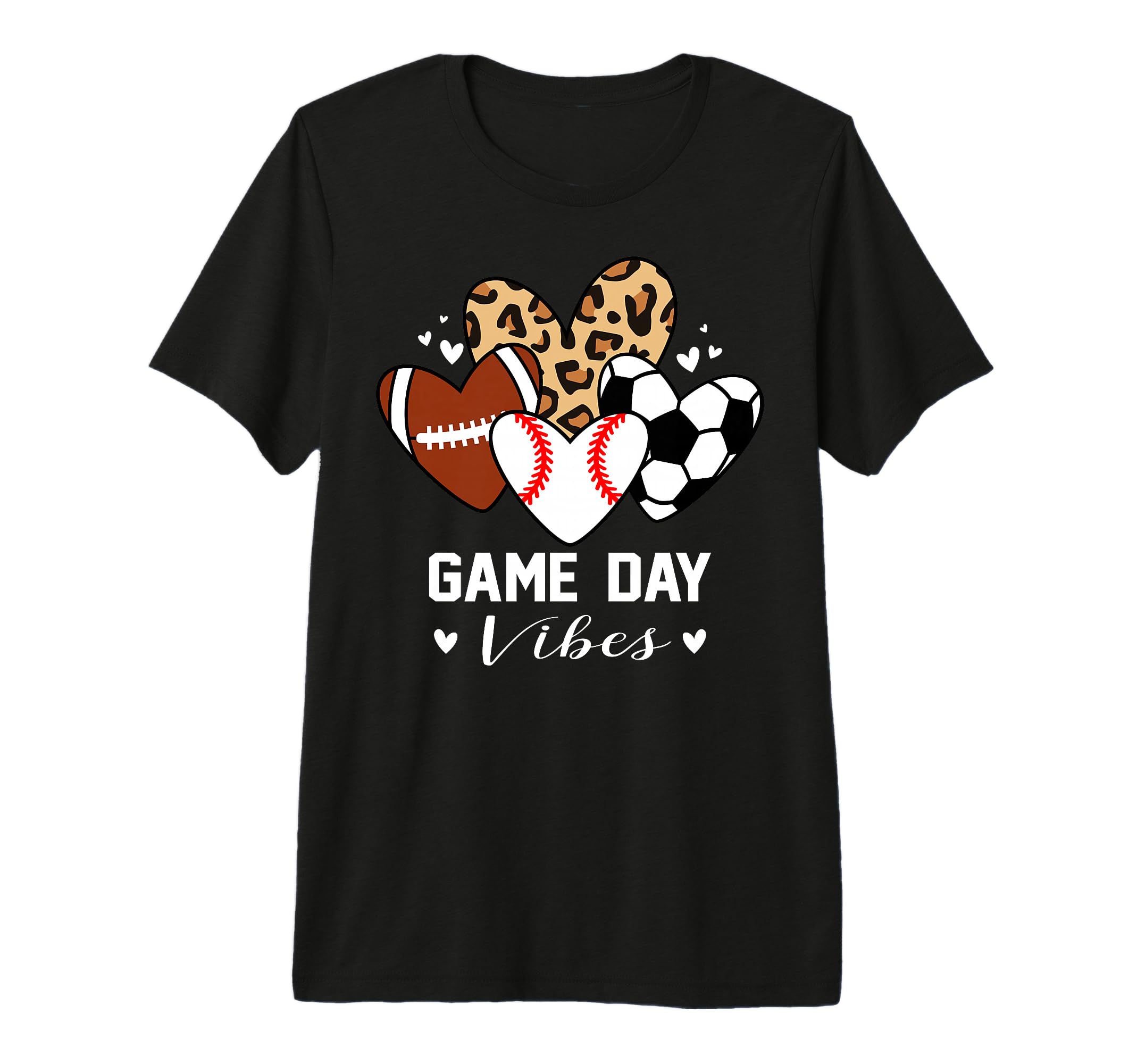 Game Day Vibes Funny Baseball Soccer T-Shirt - Graphic Print Unisex