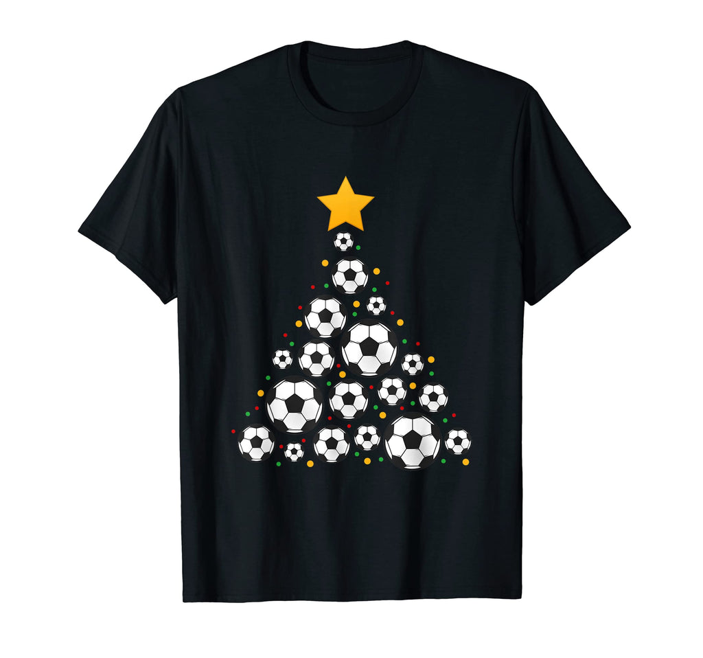 Soccer Tree Chistmas Season T-Shirt - Trendy Graphic Unisex
