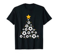 Soccer Tree Chistmas Season T-Shirt - Trendy Graphic Unisex