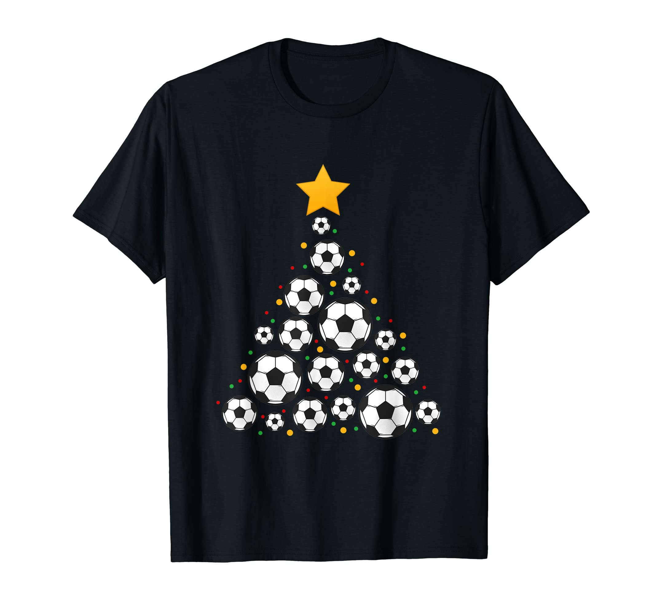 Soccer Tree Chistmas Season T-Shirt - Trendy Graphic Unisex