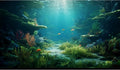 Ocean Floor Fish Tank Background Under The Sea Coral Reef Aquarium Background Underwater Aquatic Plants Corals Rock Cave Terrarium Backgrounds Tropical Fish Ocean Aquarium Backgrounds Decors 60x24in