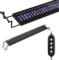 GLOWRIUM Aquarium Light, LED Freshwater Fish Tank Light with Timer, Full Spectrum Planted Aquarium Grow Lights with Daylight/Moonlight Mode, Brightness Adjustable, Auto On/Off (24-29 in)