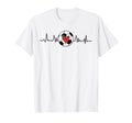 Soccer Heartbeat Soccer Ball Soccer Mom T-Shirt - Custom Art Print Unisex