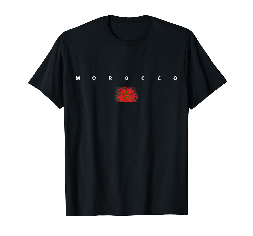 Morocco Flag Pride Soccer Moroccan T-Shirt - Trendy Graphic for Adults