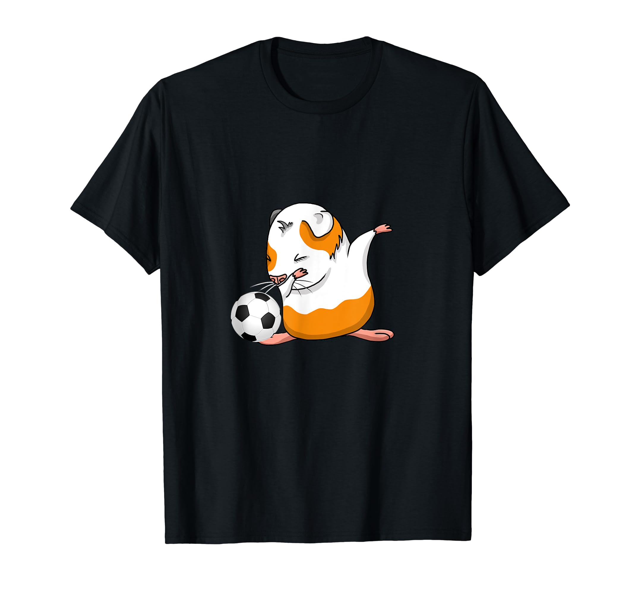 Dabbing Guinea Pig Soccer Funny Dab T-Shirt - Novelty Apparel for Adults