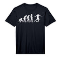 Human Evolution Soccer Funny Football T-Shirt - Graphic Print Men Women